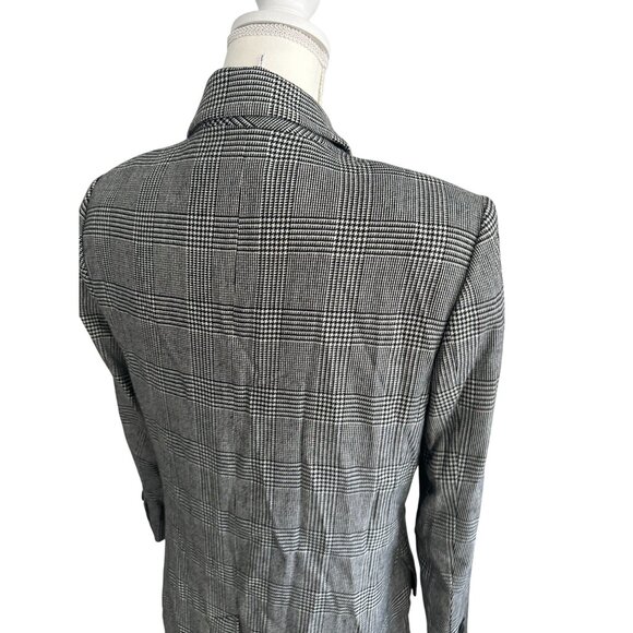 FRAME Relaxed Everyday Gray Glenplaid Double Breasted Blazer Jacket Size Small - Picture 6 of 8